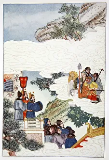 The Return to China, 1922 Print