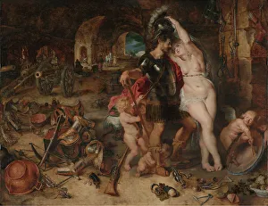 Jan Brueghel The Elder Artwork Prints: The Return from War: Mars Disarmed by Venus