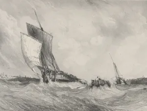 Eugene Isabey's Returning to the Port, 1833 Print