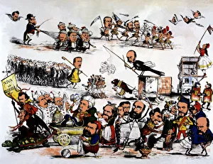 Revolution of 1868, political cartoon of the revolution that overthrew Isabel II Revolution of 1868, political cartoon of the revolution that overthrew Isabel II