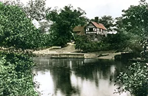 The River Dee at Chester, Cheshire, 1926.Artist: Cavenders Ltd The River Dee at Chester, Cheshire, 1926.Artist: Cavenders Ltd