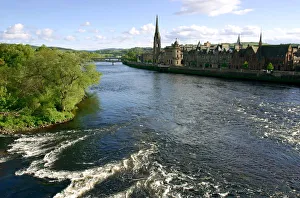 River Tay and Perth, Scotland Print