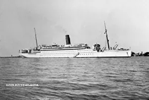 Black And White Ship Images Prints: RMS Atlantis, c1929-c1952