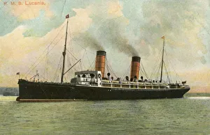 Steamship History Prints: RMS Lucania, c1905