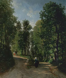 Road in the Woods, mid-1840s. Creator: Constant Troyon Road in the Woods, mid-1840s. Creator: Constant Troyon