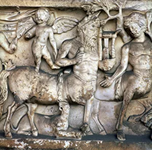 Centaur Mythology Prints: Roman depiction of a centaur in a Bacchic procession, 2nd century