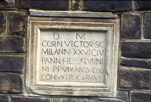 Roman memorial to Cornelius Victor, c1st-2nd century Roman memorial to Cornelius Victor, c1st-2nd century