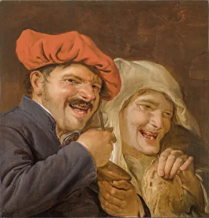 Baroque Musician Prints: Rommelpot Player