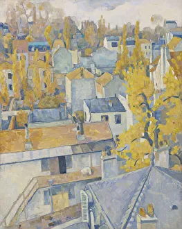 Emile Bernard Art Prints: Rooftop view, 1890. Creator: Bernard, Emile (1868-1941)