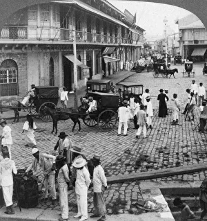 Rosario Street and Binondo Church as seen from Pasig River, Manila, Philippines, 1899.Artist: Underwood & Underwood Rosario Street and Binondo Church as seen from Pasig River, Manila, Philippines, 1899.Artist: Underwood & Underwood
