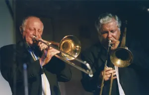 Roy Williams and Dan Barrett, Swinging Jazz Party, Blackpool, 2005 Roy Williams and Dan Barrett, Swinging Jazz Party, Blackpool, 2005