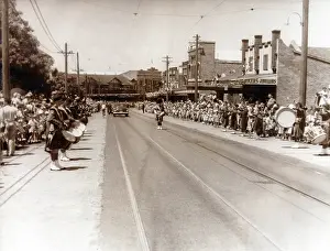 Black And White Photography Australia Prints: Royal visit, 1954. Creator: Unknown