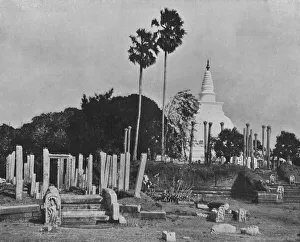 The Ruined Cities of Anuradhapura. Thuparama Dagoba, c1890, (1910). Artist: Alfred William Amandus Plate The Ruined Cities of Anuradhapura. Thuparama Dagoba, c1890, (1910). Artist: Alfred William Amandus Plate