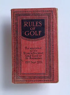 Images Dated 2nd August 2005: 1920 The Rules of Golf Print