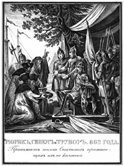 Rurik, Sineus and Truvor. The Invitation of the Varangians, 862 (From Illustrated Karamzin), 1836 Rurik, Sineus and Truvor. The Invitation of the Varangians, 862 (From Illustrated Karamzin), 1836
