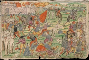 Russian atrocities in Livonia on July and August 1577. From Johann Jakob Wicks Sammlung von Nachric Artist: Anonymous Russian atrocities in Livonia on July and August 1577. From Johann Jakob Wicks Sammlung von Nachric Artist: Anonymous