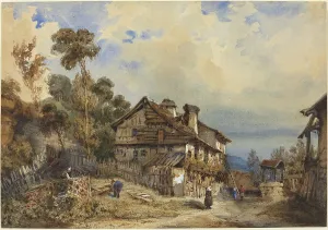 French Countryside Paintings Prints: Rustic Landscape, 1830. Creator: Unknown