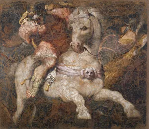 Mythology Allegory Literature Prints: The Sacrificial Death of Marcus Curtius