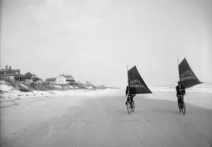 Images Dated 2023 May: Sailing Bicycles Print, Ormond Beach, 1900-1910