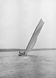 The sailing yacht The Truant, July 1912. Creator: Kirk & Sons of Cowes The sailing yacht The Truant, July 1912. Creator: Kirk & Sons of Cowes