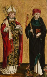 Metropolitan Museum Of Art Paintings Prints: Saint Adalbert and Saint Procopius, ca. 1490-1500. Creator: Master of Eggenburg