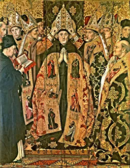 Saint Augustine Episcopal Consecration'. Table of the altarpiece, 1470 Saint Augustine Episcopal Consecration'. Table of the altarpiece, 1470