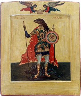 Saint Christopher as Cynocephaly Print, Suzdal Museum Collection
