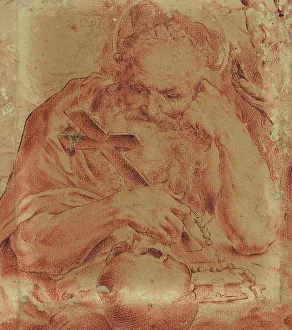 Christian Saint Artwork Prints: Saint Jerome, c.1595. Creator: Unknown