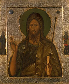 Saint John the Forerunner with Saint John Climacus and Saint Theodore Stratelates, after 1571 Saint John the Forerunner with Saint John Climacus and Saint Theodore Stratelates, after 1571