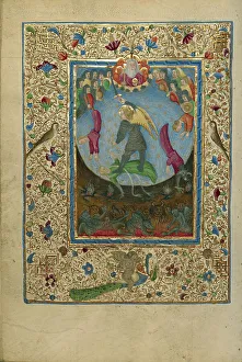 Print of Saint Michael fighting a red-skinned devil