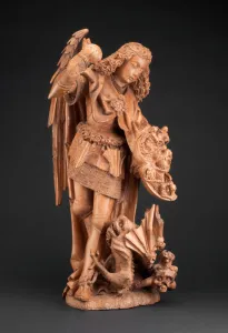 Spanish Heritage Art Prints: Saint Michael and the Devil, 1475 / 1500. Creator: Unknown
