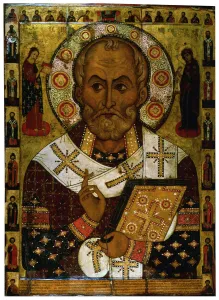 Saint Nicholas of Lipna, 1294. Artist: Alexa Petrov Saint Nicholas of Lipna, 1294. Artist: Alexa Petrov