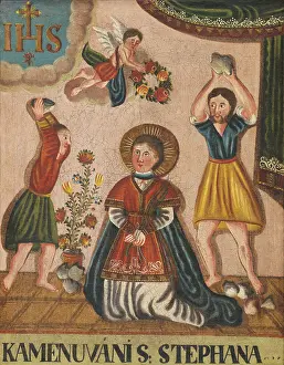 Christian Martyrdom Paintings Prints: Saint Stephen, 1801-1900. Creator: Unknown
