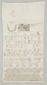 1742 Sampler Print: Unknown Creator