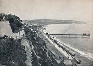 Isle Of Wight Coastline Prints: Sandown - From the Cliffs, 1895