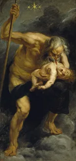 Museo Del Prado Images Prints: Saturn devouring his son, 1636-1638. Artist: Rubens, Pieter Paul (1577-1640)
