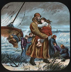 Stormy Weather Photos Prints: Saved!, c1900. Creator: Unknown