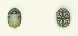Images Dated 2021 October: Scarab: Cross Pattern, Egypt, 1650-1550 BCE Print