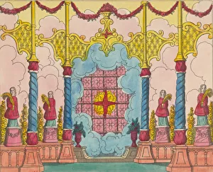 Scene 14, from Jack the Giant Killer, Scenes for a Toy Theater, 1870-90 Scene 14, from Jack the Giant Killer, Scenes for a Toy Theater, 1870-90