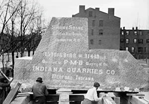 Washington D.C. Landmarks Prints: Scottish Rite Temple - Stone For Sphinx