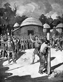Images Dated 24th August 2007: The Scourging of Boadicea Print, 1920