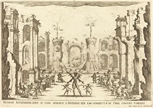 Jacques Callot's Second Intermezzo Print, 1617