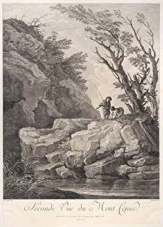 Second View of Mount Cenia, ca. 1750-1800. Creator: Jacques II Chereau Second View of Mount Cenia, ca. 1750-1800. Creator: Jacques II Chereau