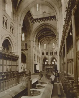 Section of the Interior, Buckfast Abbey Church, late 19th-early 20th century Section of the Interior, Buckfast Abbey Church, late 19th-early 20th century