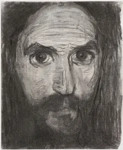 Holland Fine Art Prints: Self-Portrait, 1908. Creator: Mondrian, Piet (1872-1944)
