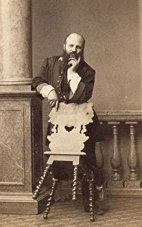 Andre-Adolphe-Eugene Disderi Print - Self-portrait, c.1860