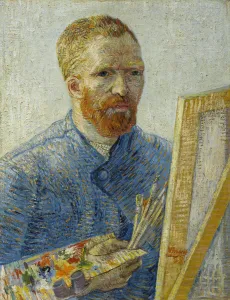 Vincent Van Gogh Self Portrait Prints: Self-portrait at the easel