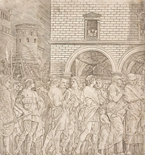 Roman Republic History Prints: The Senators -The Triumph of Julius Caesar, 1495-1498. Creator: Andrea Mantegna