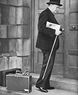 Prints of September, 1939, Winston Churchill Returns to the Admiralty, 1939 (1955). On 3 September 1939, Britain declared war on Germany Politic Prints: Winston Churchill Returns to the Admiralty Print, September 1939