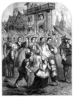 Monochrome Engraving Prints: The Seven Bishops, c1902